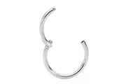 6mm Silver Ear Tragus Eyebrow Cartilage Septum Lip Nose Hoop Clicker Ring