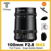 TTartisan 100mm F2.8 Full Frame Soap Bubble Bokeh MF Lens for M42 Mount Cameras