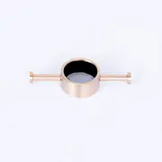 Radiant Vertical Towel Rail Hook for Vertical Heated Bar Champagne (Top or Botton Wiring) CH-VTR-HOOK