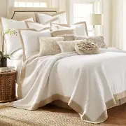 Adobe Border Quilt Set - Tan & Cream - Levtex Home