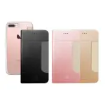 【METAL-SLIM】APPLE IPHONE 7 PLUS(前插卡仿小羊皮手機套)