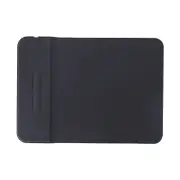 2 in 1 Foldable Mouse Pad With 10W Wireless Charger PU Leather - Black
