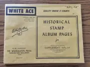 White Ace Stamp Supplement U.S. Airmail APL-14 1984-85 for Plate Blocks NOS