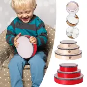 Wooden Hand Drum Tambourine Kids Percussion Musical Educational Toy Props Ethnic