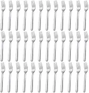 Pleafind 36-Piece Dinner Forks Set (8 inch), Stainless Steel Forks Silverware, Mirror Polished Fork Set, Small Forks for Home, Kitchen, Restaurant, Dishwasher Safe