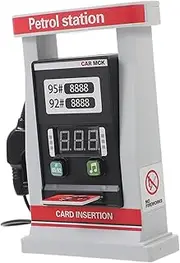VANZACK Simulation Gas Station Model Multi Function DIY Miniature Gas Station with Voice Digital Display for Creative Educational Play for Home Office and More