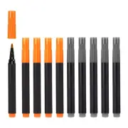 10 Pcs Dry Erase Marker Pens, Orange Gray for Office, Home, Meeting Room