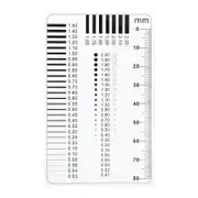 Transparent High Precision Ruler Concrete Crack Width Gauge for Surface Flaw Inspection Engineering 1Set Multi 9.50X6.00X0.01CM