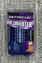 Scosche FAI-3A Car Stereo 2/4 Channel Adjustable Speaker Output Converter RCA