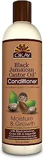 Okay Jamaican Castor Oil Moisture Growth Conditioner, Black, 12 Ounce