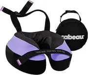 Cabeau The Neck's Evolution, TNE S3 Travel Neck Pillow Memory Foam Airplane Pillow - Neck Pillow with Attachment Straps - 360-Degree Support for Travel, Home, Office, and Gaming (Paris Lavender)