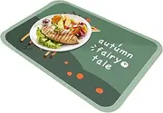 [bondoo] Dish Drying Mat | Absorbent Dish Drainer Pad | 15.7 X 23.6in Washable Kitchen Countertop Drain Mats, Non-Slip Diatom Mud Pad