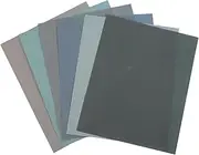 Hohopeti 6 Sheets Sandpaper for Versatile Grits for Polishing and Finishing Carbide Material for Furniture and Automotive Use