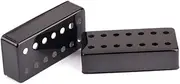 Kisangel 7 Strings Humbucker Pickup Cover Set for Electric Guitar Black String Covers with Authentic Replacement Parts for Standard Spaced Humbuckers
