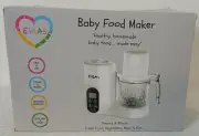 Elastic Double Basket Baby Food Processor Blender & Steamer + Reusable Pouches