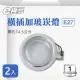 【E極亮】LED 15公分 E27 橫插 崁燈 空台 2入組(E27*1 15公分 加罩崁燈)