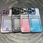 For Samsung S24 S23 S22 S21FE A54 A52 Shockproof TPU Case Slot Cover Card Holder