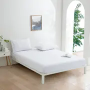 Dreamaker Micro Flannel Combo Fitted Sheet Set - White