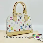 Louis Vuitton x Takashi Murakami ALMA BB Handbag M13078 NEW FS Japan