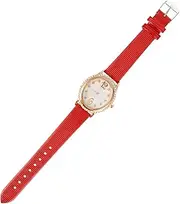 [VALICLUD] Watch Dress for Women Red Strap Material: Leather