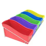 Storex Metal Shelf Rack, Fits 5 Storex Large Book Bins (Bins Sold Separately)