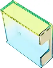 jojofuny Acrylic Memo Pad Holder with Gradient Design Memo Papers Container Organizer for Office and School Use Sturdy Notepad Dispenser for Desktop Organization
