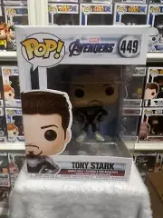 Marvel Avengers Endgame Tony Stark Funko Pop! #449 NEW in Box With Protector