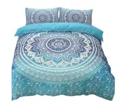 Bohemian Ultra Soft Quilt Doona Duvet Cover Set Single Double Queen Super King