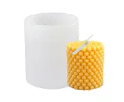 Bubble Candle Mould Silicone Mold Round Shape Candle Moulds 3D Bubble Silicone Candle Mould Column Plaster Candle Mould