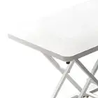 (White)Standing Computer Lift Table 7 Gears Folding Laptop Desk Elevating Fra A