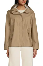 Lands' End Squall Waterproof Rain Slicker Jacket in Desert Tan at Nordstrom, Size Medium P