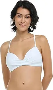 [Body Glove] Women's Smoothies Kerry Solid Twist Front Bikini Top Swimsuit with Adjustable 2-Way Back Detail