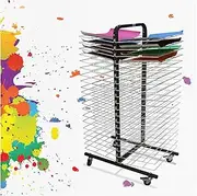 Art Drying Rack,Classroom Drying Rack,Floor-Standing Drawing Paper Drying Rack,40th Tiers Space Saving Suitable for Classrooms Studio and Homes