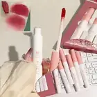 6 PCS Lipsticks Set Lip Glaze Set Matte Velvet Lipstick Glaze Lip N8I8