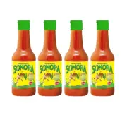 SALSA PICANTE SONORA CHILE DE ARBOL LIMON HOT SAUCE SALSA MEXICANA bottle pk 4