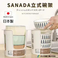 在飛比找PChome24h購物優惠-SANADA 立式碗架 (白)