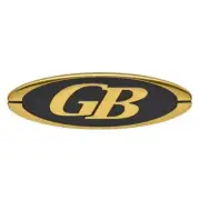 Glacier Bay Boat Emblem Decal Sticker | 7 7/8 x 2 1/2 Inch Gold Black