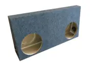 2002 Ford F250 / F350 SUPERCREW CAB 2-10" Sub Subwoofer Speaker Box (charcoal)