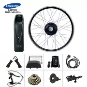 48V 750W Electric Conversion EBike Motor 700C Rear Hub Kit, Samsung Cell Battery