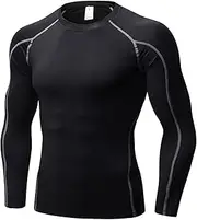 [SANANG] Men's Athletic Quick Dry Compression Base Layer Underlayer Top Long Sleeve T-Shirt 1059
