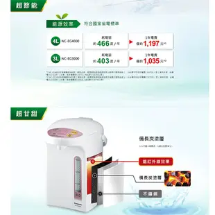 Panasonic國際牌 4公升 微電腦熱水瓶【NC-EG4000】