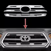 fits 16-18 Toyota Tacoma Limited CHROME Snap On Grille Overlay Front Grill Cover (for: Toyota)