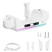 VR Glasses Handle Charging Dock Base+RGB Light For Oculus Quest 3S/Quest 3 Parts