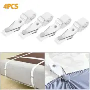 4x/Elastic Bed Mattress Sheet Clips Grippers Straps Suspender Fasteners Buu