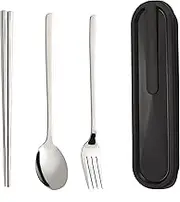 Portable Cutlery Set Reusable,Stainless Steel Tableware Suitable for Schools, Offices, etc.