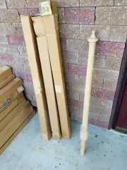 Coffman 2.5" x 45.5" Oak Newel Posts - Traditional - C-4061