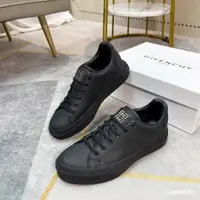 在飛比找蝦皮購物優惠-紀梵希 Givenchy 黑色男士休閒運動鞋平底運動鞋
