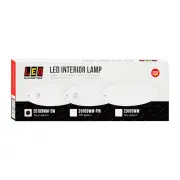LED Autolamps Oval Interior/Exterior Light Touch Switch 45 LED Lamp Blister