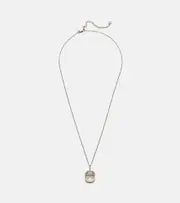 Mateo 14kt gold necklace with quartz and diamonds