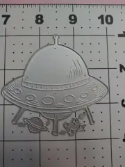 Universal Die Cut Tool Thin Metal Emboss Spaceship Alien ET Area 51 planet star